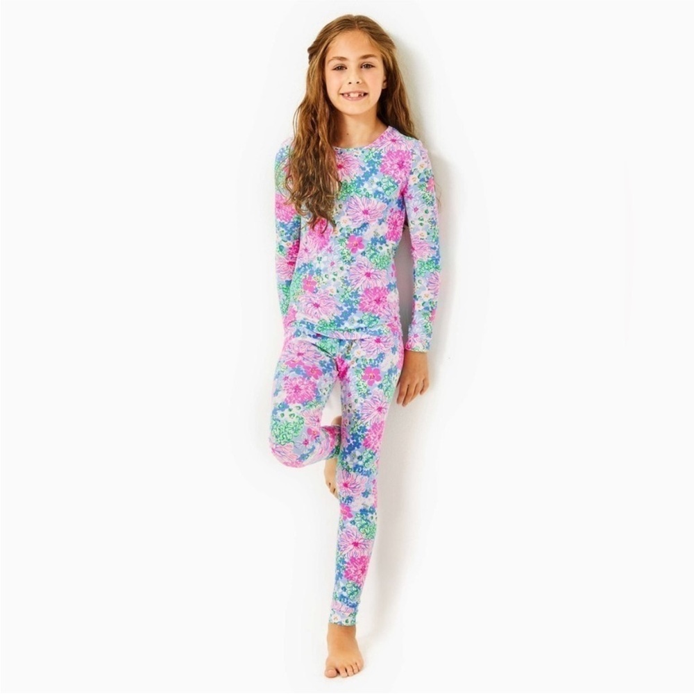 Lilly Pulitzer Sammy Floral Pajama Set in Multi Lil Soiree All Day